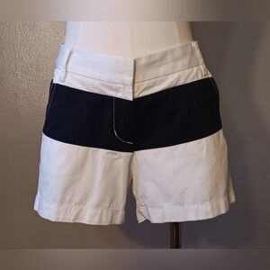 J. Crew White & Navy Shorts !